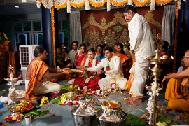 Traditionelle indische Hochzeitszeremonie