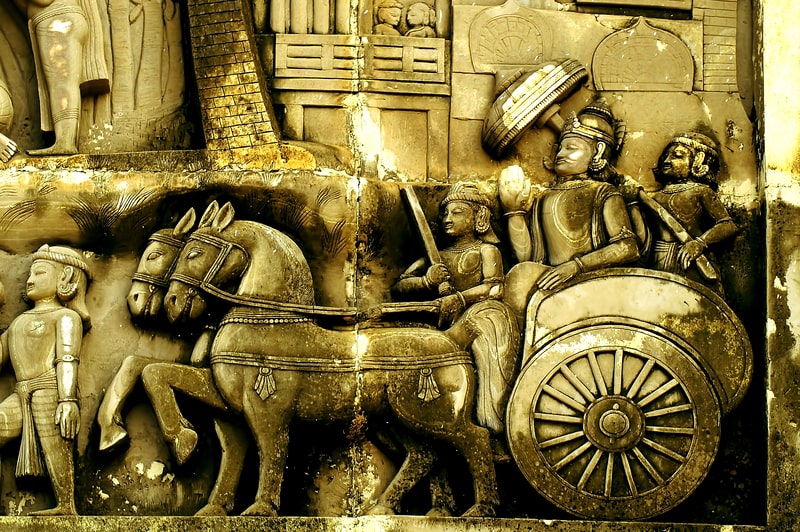 Darstellung von Ashoka dem Großen, Kaiser der Maurya-Dynastie