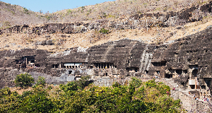ajanta höhlen indien in der nähe von aurangabad maharashtra