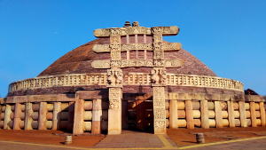 große stupa von sanchi indien buddhistische monumente